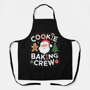 Christmas Cookie Baking Crew Family Christmas  Apron