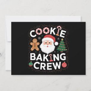 Christmas Cookie Baking Crew Family Christmas  Holiday Card