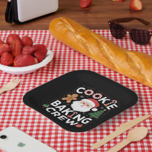 Christmas Cookie Baking Crew Family Christmas  Paper Plate