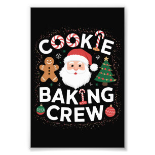 Christmas Cookie Baking Crew Family Christmas Photo Print