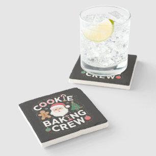 Christmas Cookie Baking Crew Family Christmas Stone Coaster