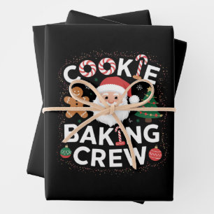 Christmas Cookie Baking Crew Family Christmas Wrapping Paper Sheet
