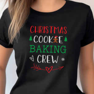 Christmas Cookie Baking Crew Family Mum Holiday T-Shirt