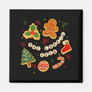 Christmas Cookie Baking Crew For Women Basker Seni Magnet
