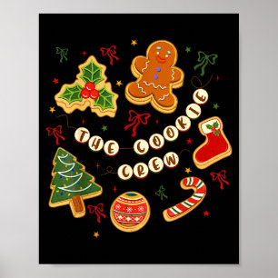 Christmas Cookie Baking Crew For Women Basker Seni Poster