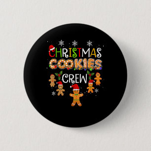 Christmas Cookie Baking Crew Funny Pajamas Family  6 Cm Round Badge