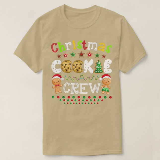 Christmas Cookie Baking Crew Funny Pajamas Family  T-Shirt (Design Front)