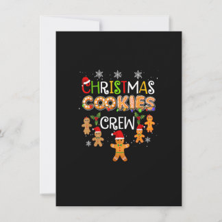 Christmas Cookie Baking Crew Funny Pyjamas Family Invitation