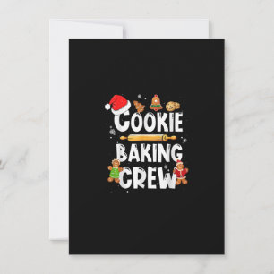 Christmas Cookie Baking Crew Funny Pyjamas Family Invitation