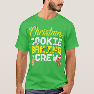Christmas Cookie Baking Crew Gingerbread Man  T-Shirt