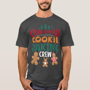 Christmas Cookie Baking Crew Gingerbread Team Sant T-Shirt