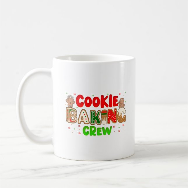 Christmas Cookie Baking Crew Group Matching Xmas   Coffee Mug (Left)