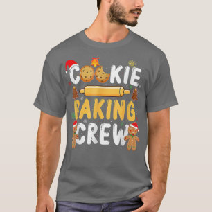 Christmas Cookie Baking Crew Kids Funny Pyjamas Fa T-Shirt