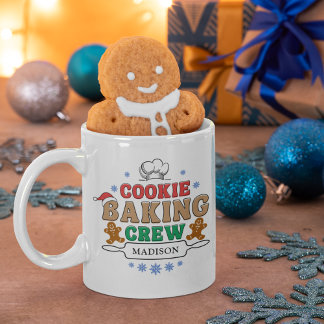Christmas Cookie Baking Crew Personalised Holiday Coffee Mug