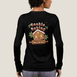 Christmas Cookie Baking Gingerbread House -  Tri-Blend Shirt