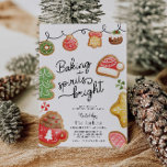 Christmas Cookie Baking Party Invitation<br><div class="desc">Christmas cookie Baking Party Invitation. Matching items in our store Cava Party Design.</div>