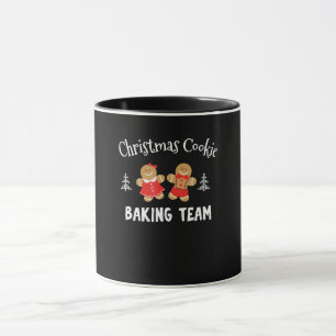 Christmas cookie baking team gingerbread man mug