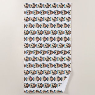 christmas cookie beach towel