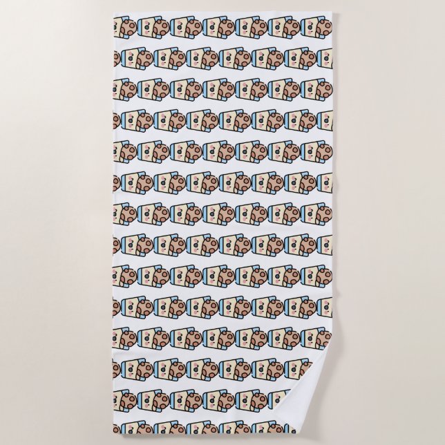 christmas cookie beach towel (Front)