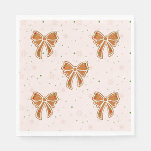 Christmas Cookie Bows Napkin