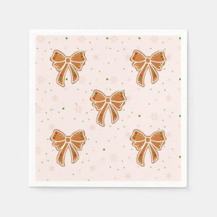 Christmas Cookie Bows Napkin