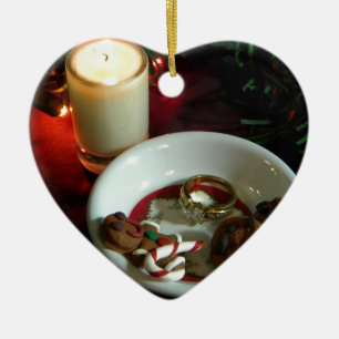 Christmas Cookie Candle V Ceramic Tree Decoration