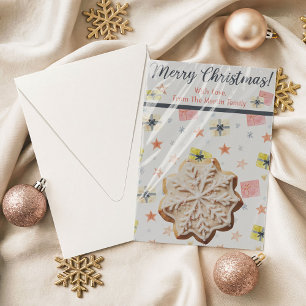 Christmas Cookie Cards, Personalised Gifting Cards