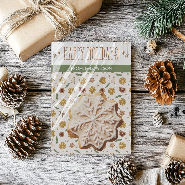 Christmas Cookie Cards, Personalised Gifting Cards (Creator Uploaded)