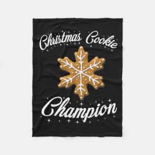 Christmas Cookie Chamon Baker Fleece Blanket