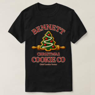 Christmas Cookie Co Retro Family Baking T-Shirt