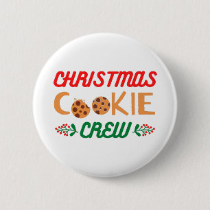Christmas Cookie Crew 6 Cm Round Badge