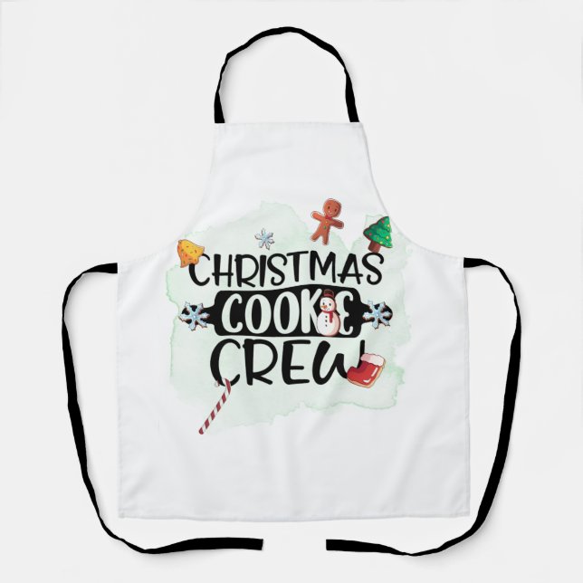 Christmas Cookie Crew Apron (Front)