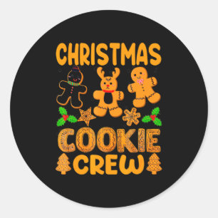 Christmas Cookie Crew Baking Team New Xmas Bakers Classic Round Sticker