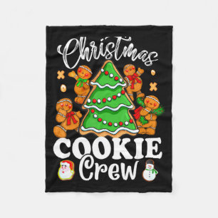 Christmas Cookie Crew Baking Team New Xmas Bakers Fleece Blanket
