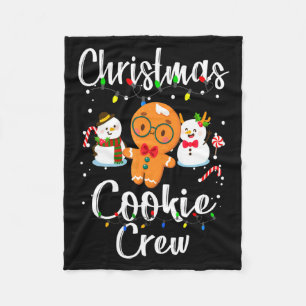 Christmas Cookie Crew Baking Team New Xmas Bakers Fleece Blanket