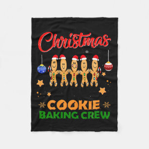 Christmas Cookie Crew Baking Team New Xmas Bakers Fleece Blanket