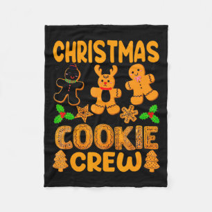 Christmas Cookie Crew Baking Team New Xmas Bakers Fleece Blanket