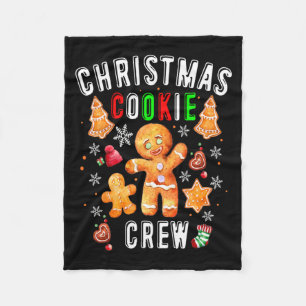 Christmas Cookie Crew Baking Team New Xmas Bakers Fleece Blanket