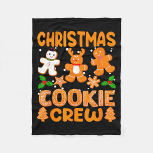 Christmas Cookie Crew Baking Team New Xmas Bakers Fleece Blanket