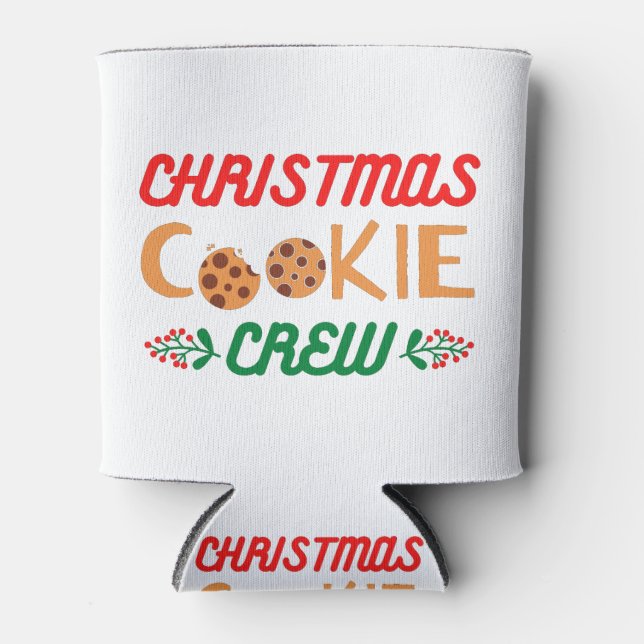 Christmas Cookie Crew Can Cooler (Front)