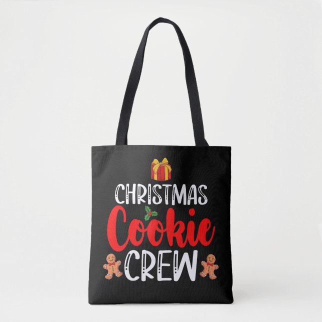 Christmas Cookie Crew Family Pyjamas Xmas Holiday Tote Bag (Front)