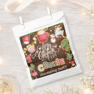 Christmas Cookie Decorating Favour Bags