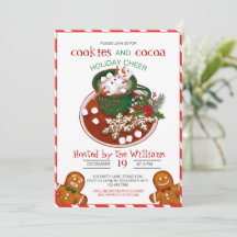 Christmas Cookie Decorating Party  Invitation