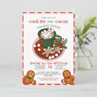 Christmas Cookie Decorating Party  Invitation