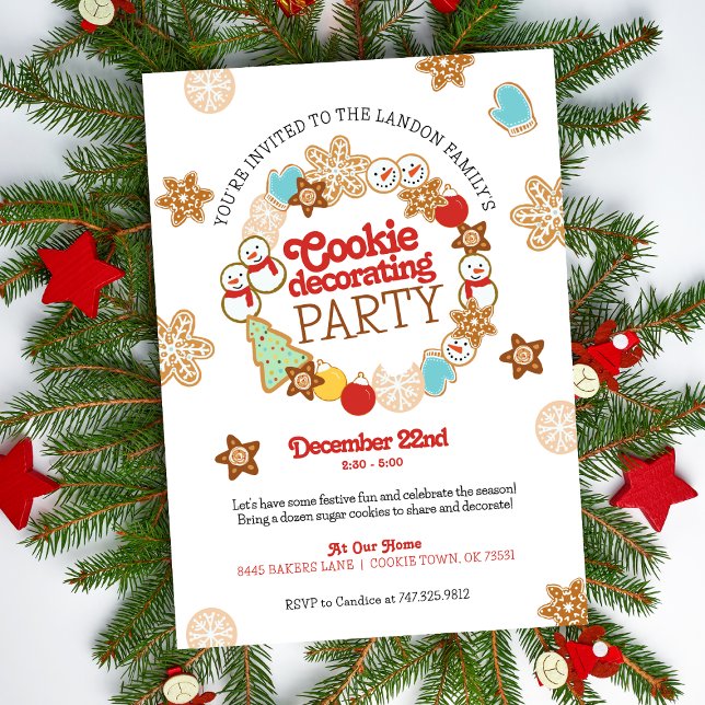 Christmas Cookie Decorating Party Invitation (Creator Uploaded)