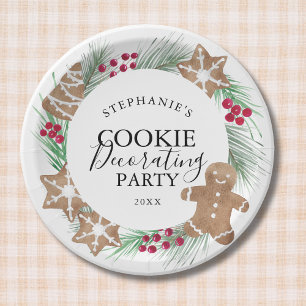 Christmas Cookie Decorating Party  Paper Plate