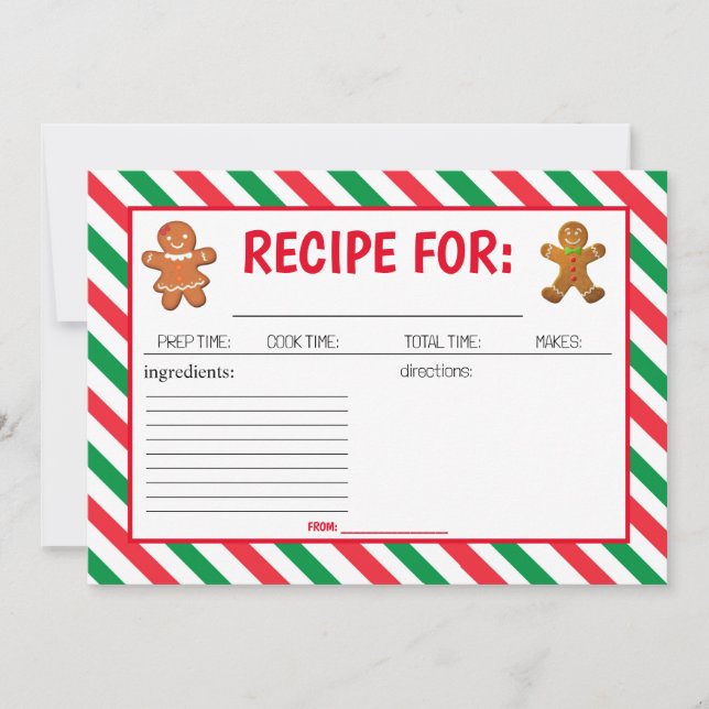 Christmas Cookie Decorating Party recipe card (Front)