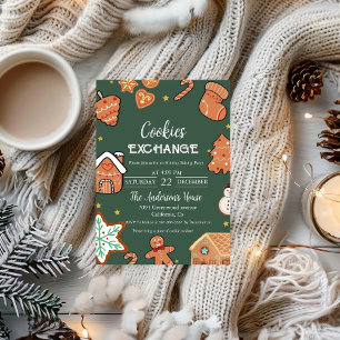 Christmas Cookie Exchange Christmas Party Invitation