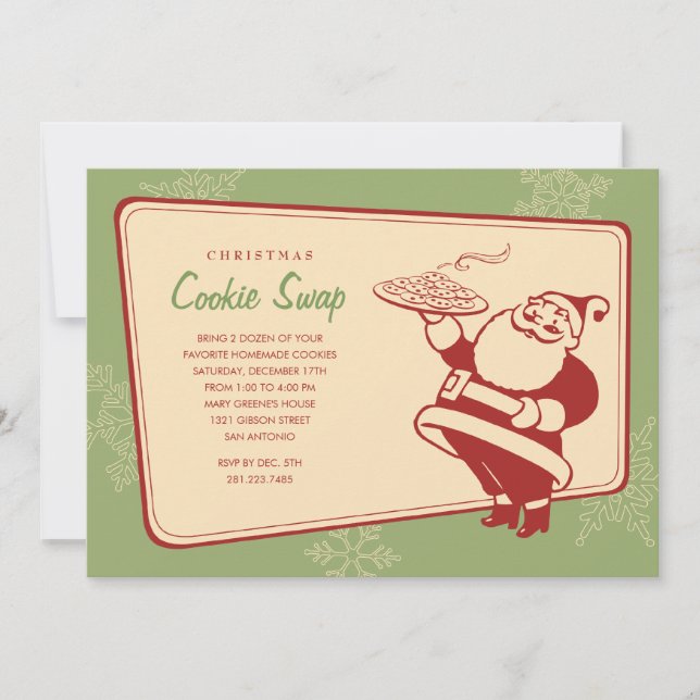 Christmas Cookie Exchange Invitations (Front)