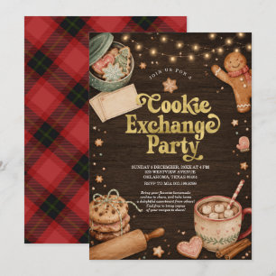 Christmas Cookie Exchange Party Cookie Swap Invitation